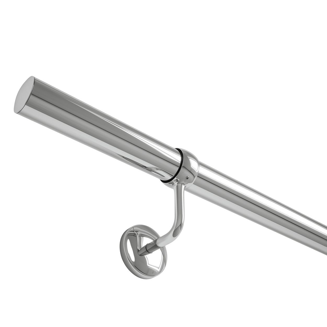 Forgeworks Brushed Stair Hand Rail Kit 1.2M