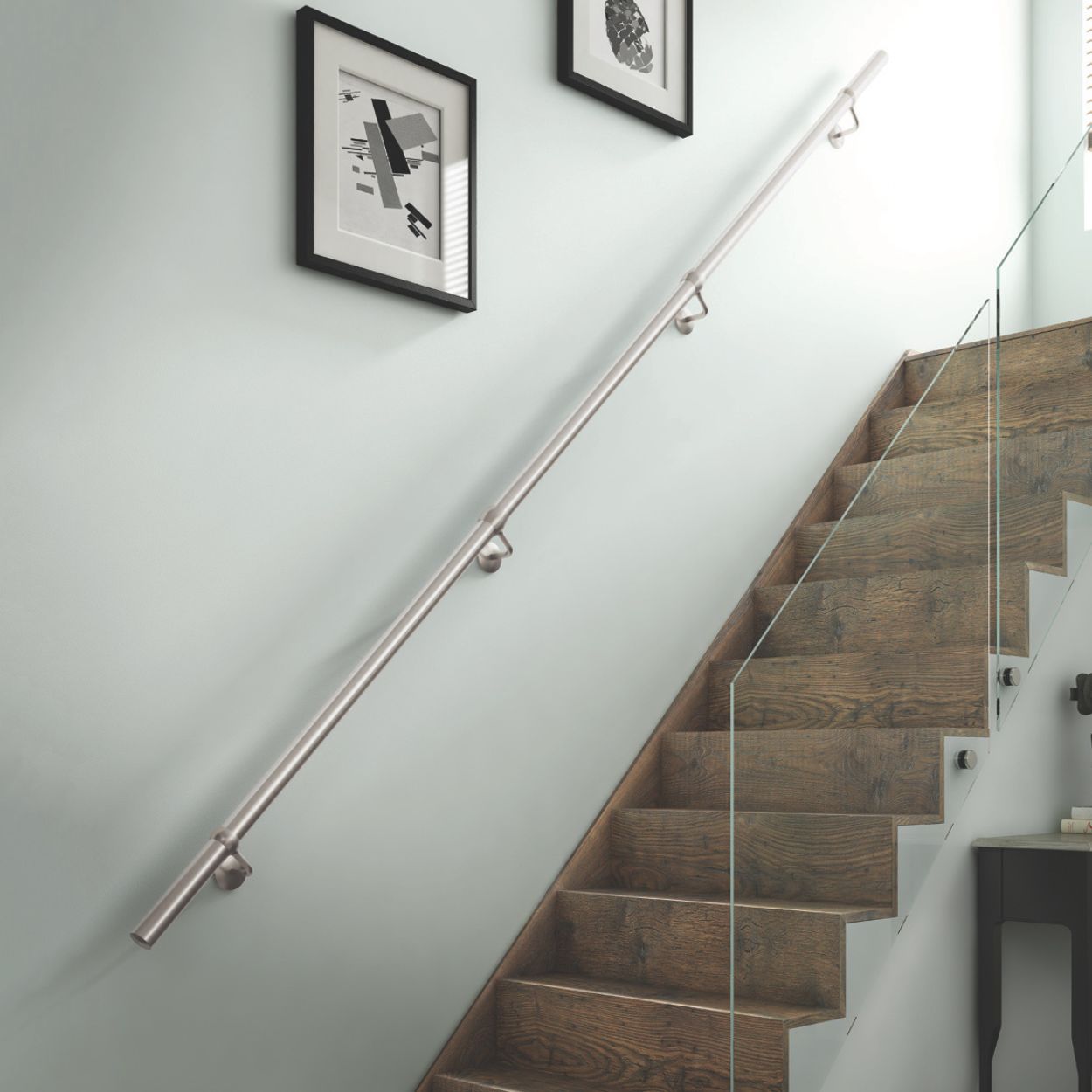 Forgeworks Polished Stair Hand Rail Kit 1.2M
