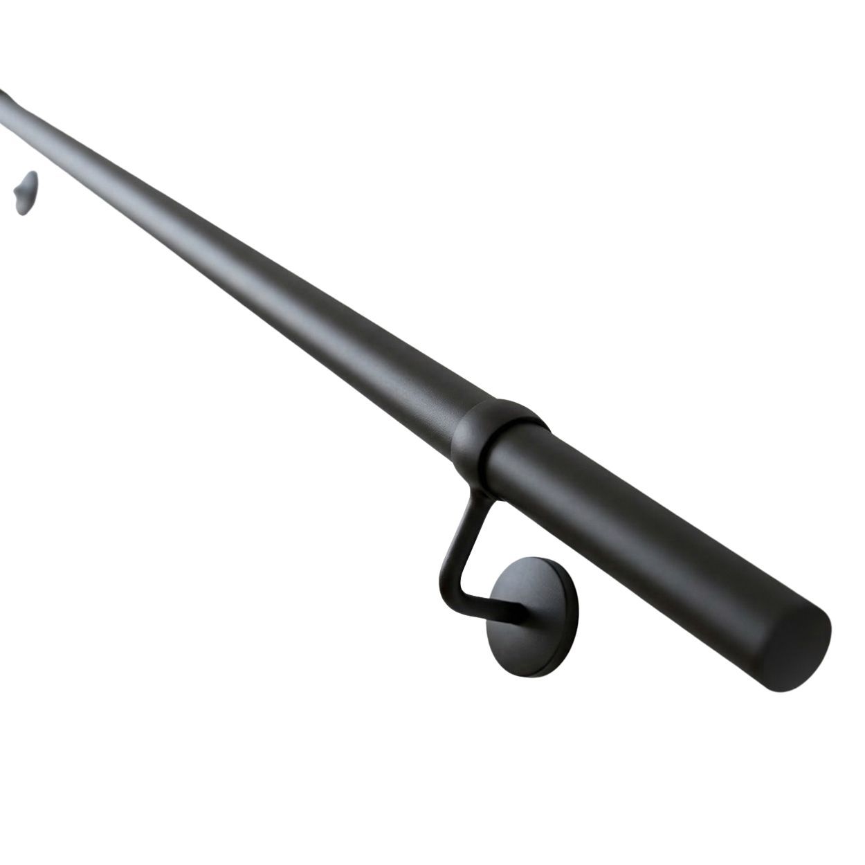 Forgeworks Matt Black Stair Hand Rail Kit 1.2M