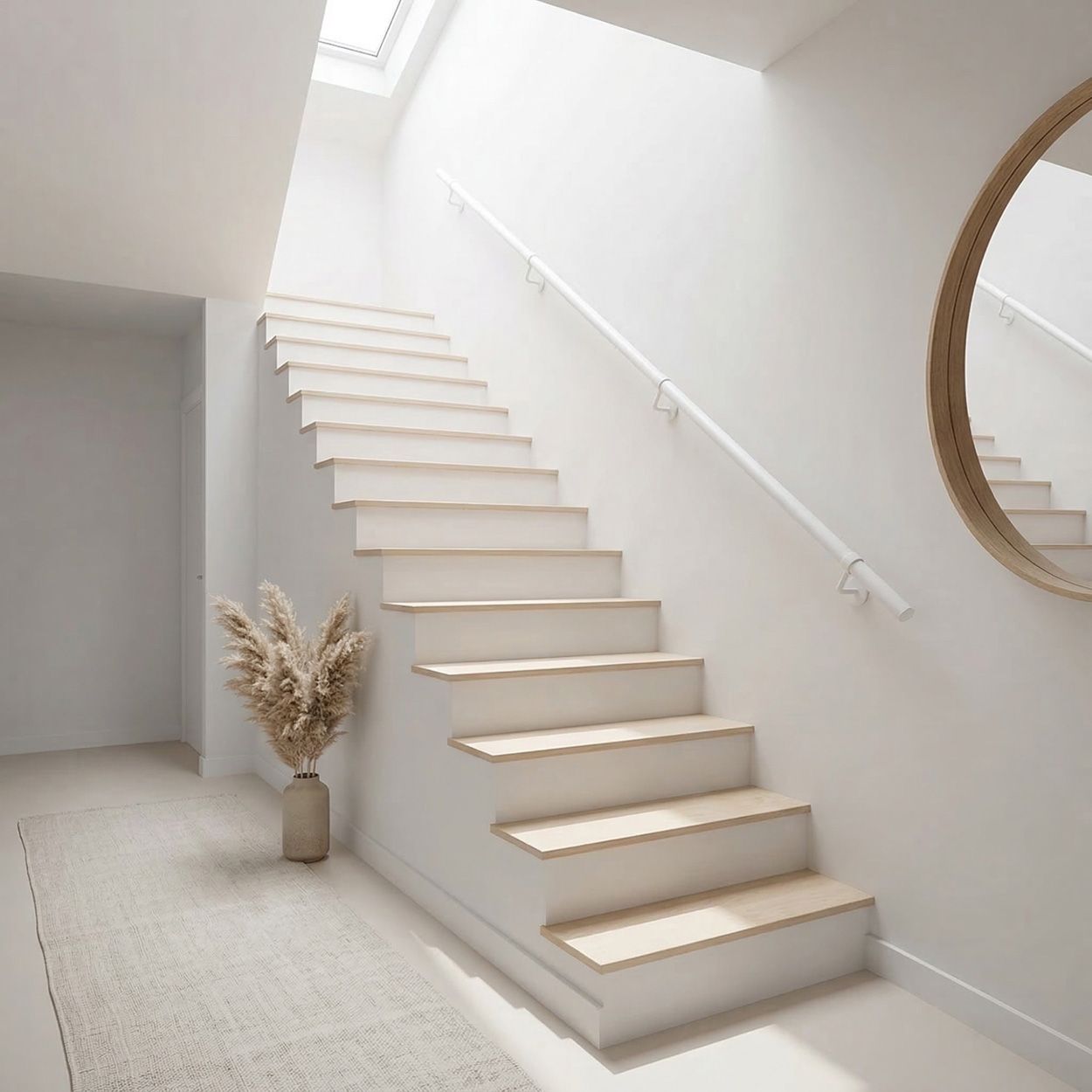Forgeworks Matt White Stair Hand Rail Kit 1.2M