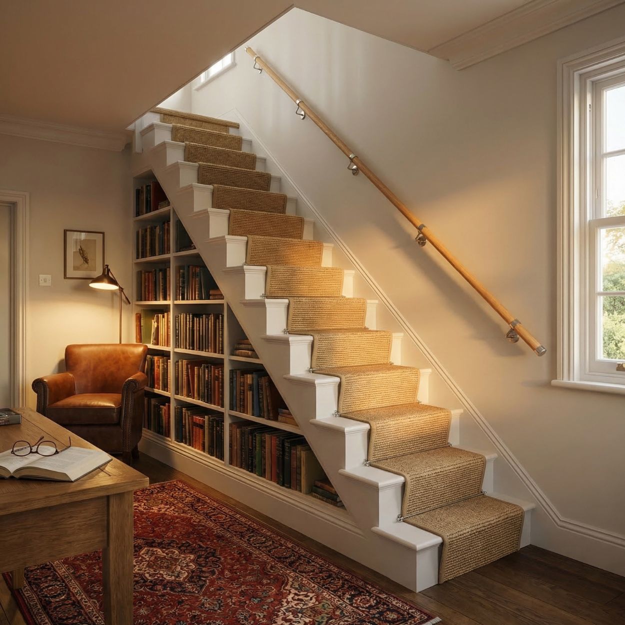 Woodworx Stair Hand Rail Kit Oak Wood 3.6M