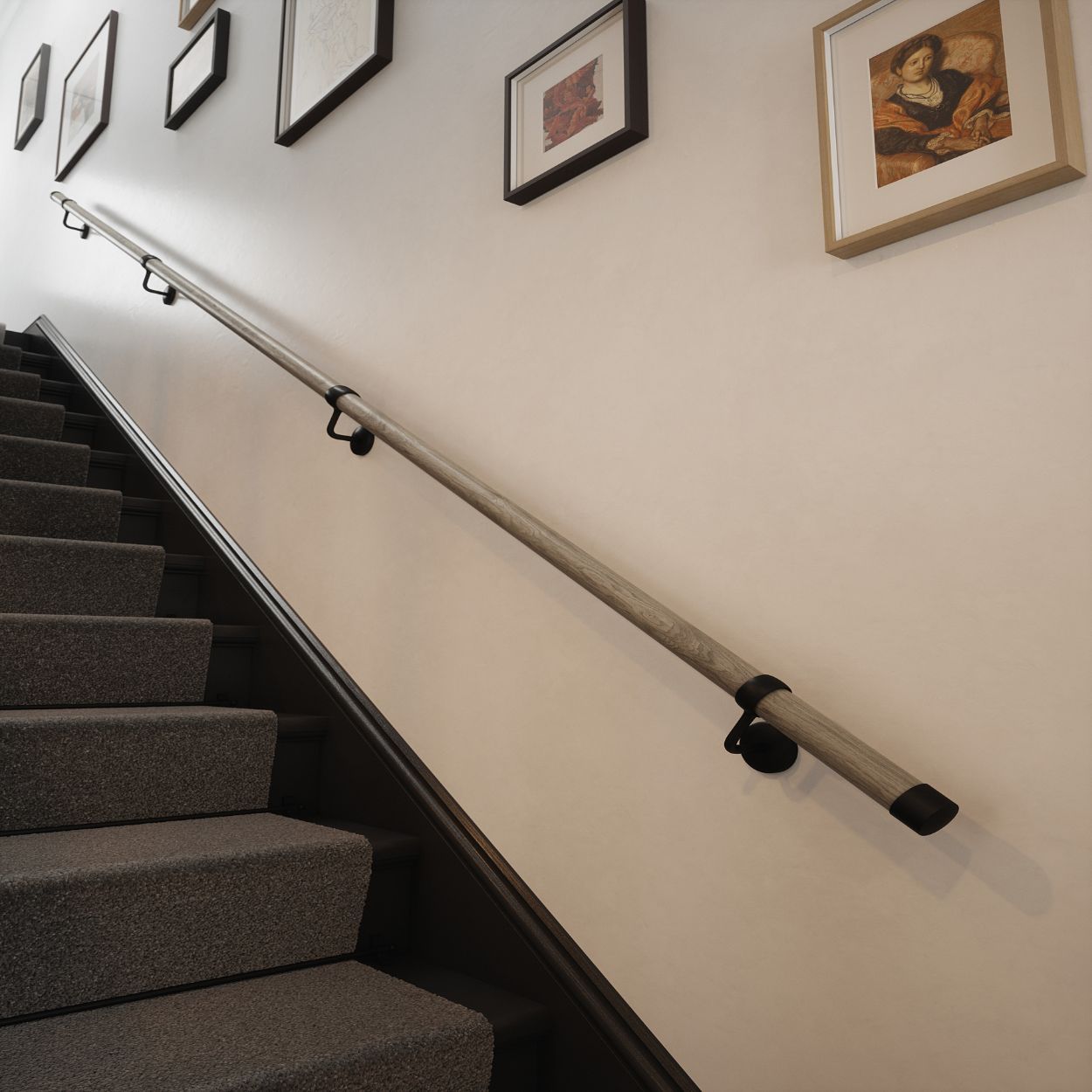 Woodworx Stair Hand Rail Kit Drift Wood 3.6M