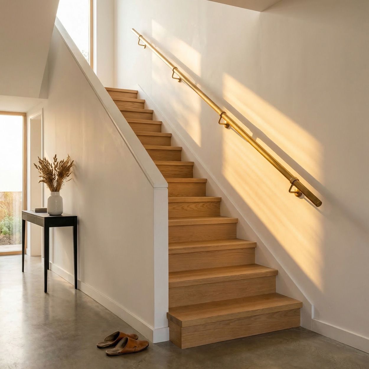 Forgeworks Antique Brass Stair Hand Rail Kit 3.6M