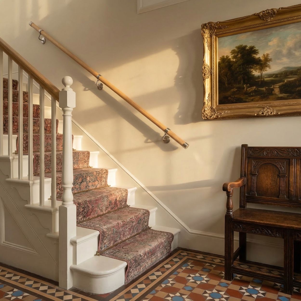 Woodworx Stair Hand Rail Kit Oak Wood 2.4M