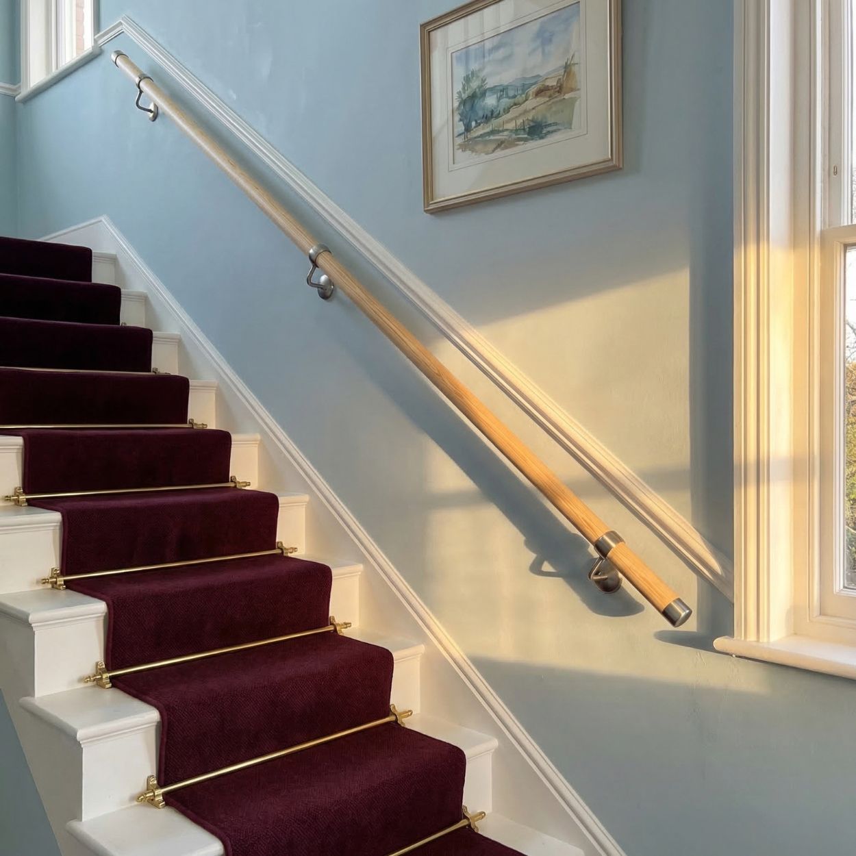 Woodworx Stair Hand Rail Kit Pine Wood 2.4M