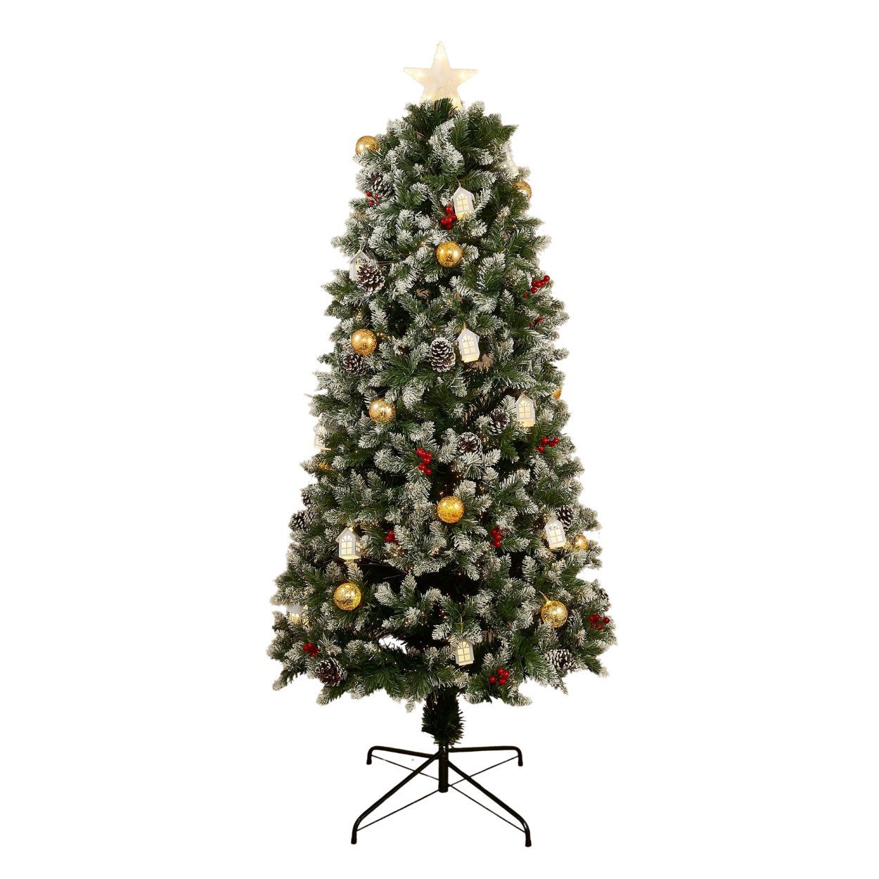 Elara Tree Fibre Optic Green 180cm