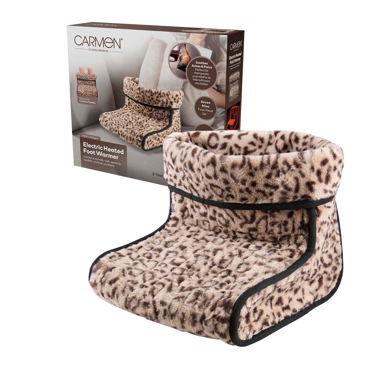 Heated Foot Warmer Faux Rabbit