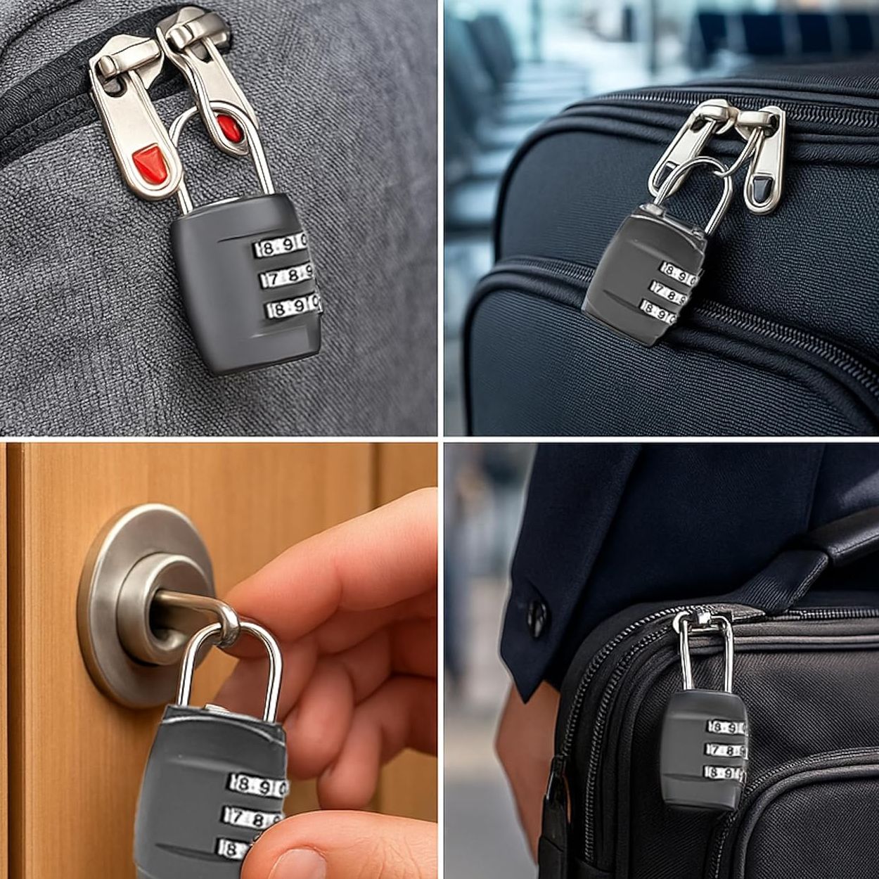 Status Combination Lock Black 