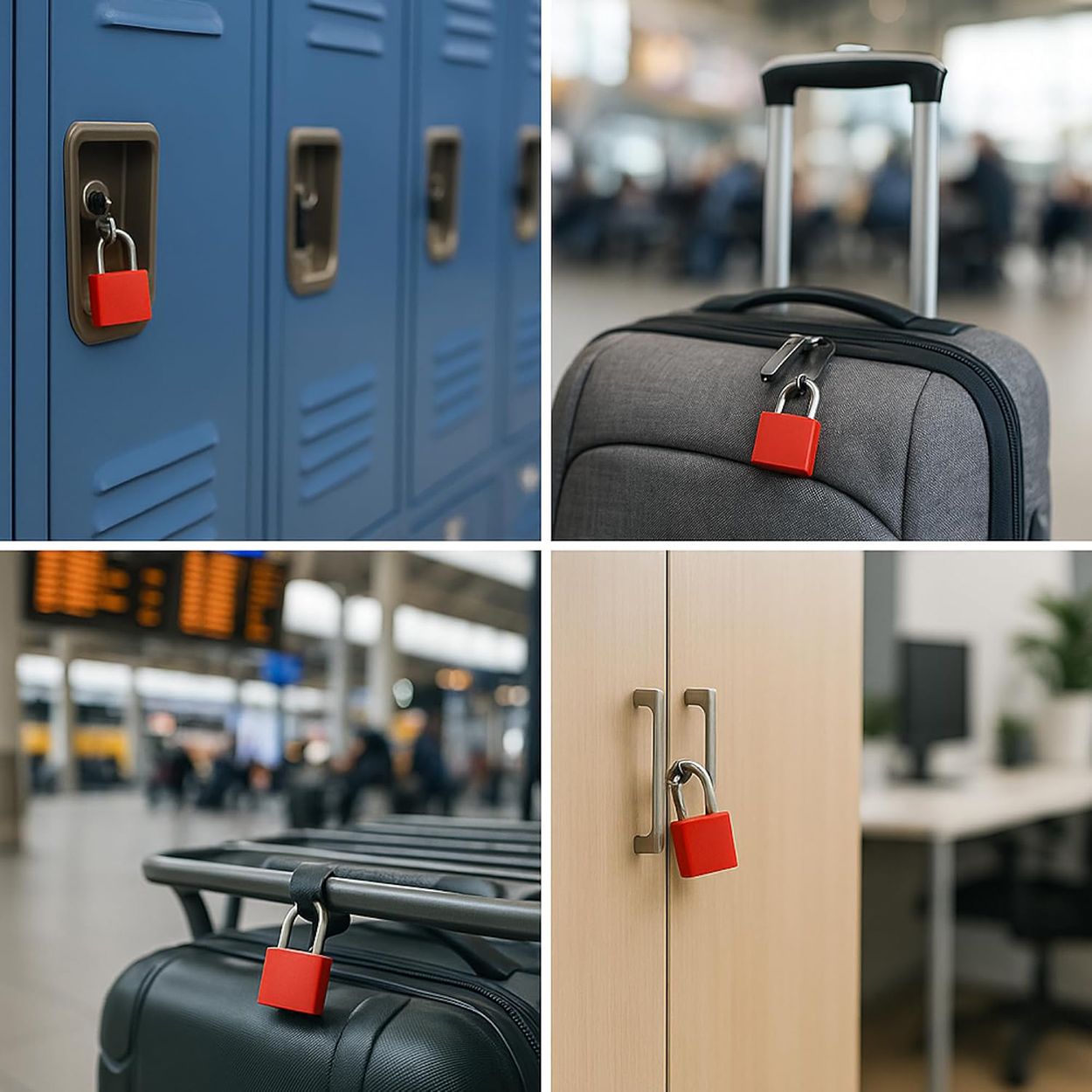 Status Travel Plastic Padlock 2 Pk