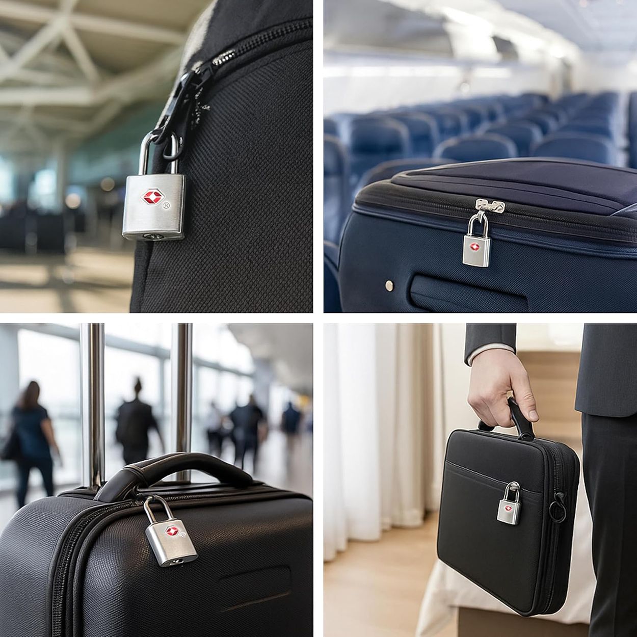 Status TSA Padlock & Keys 2Pk