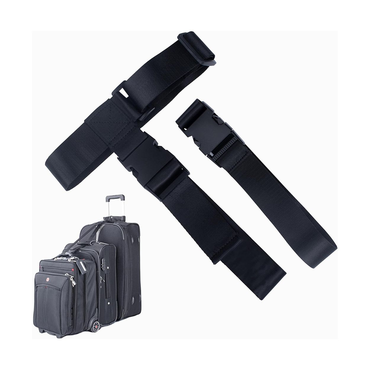 Status T-Type Luggage Strap Black
