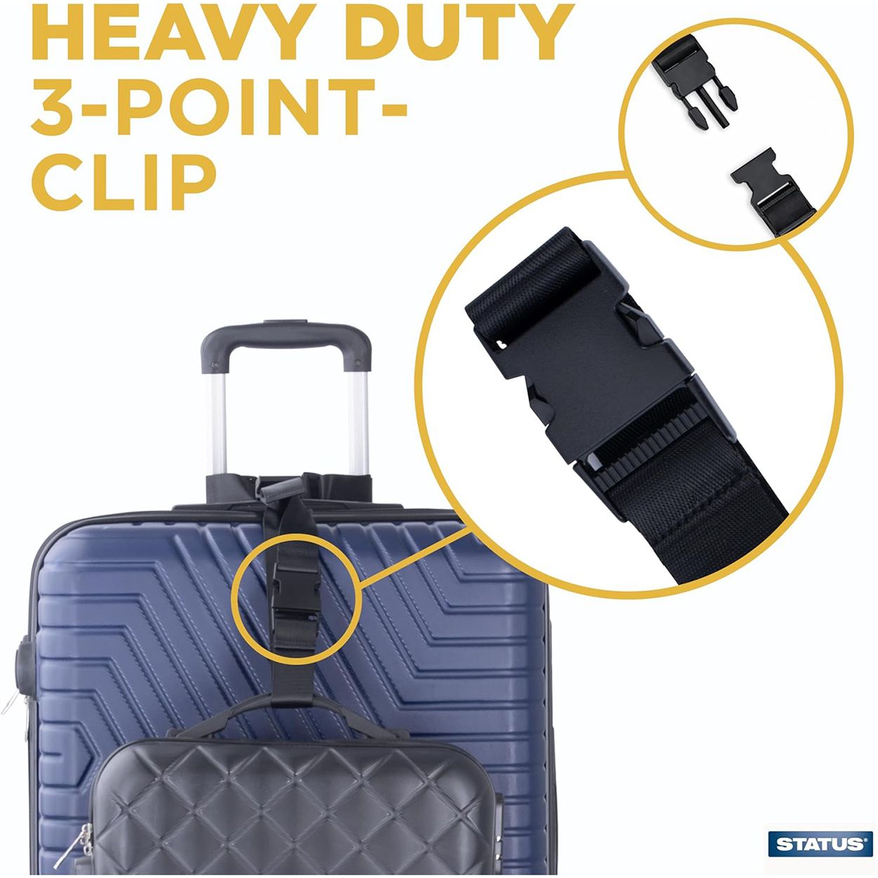Status T-Type Luggage Strap Black
