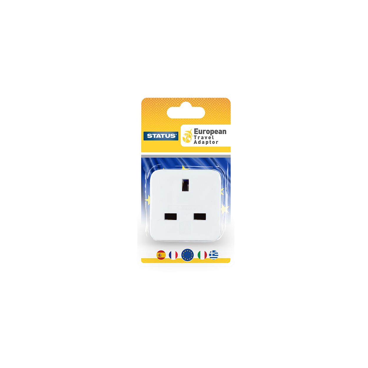 Status European Travel Adaptor White