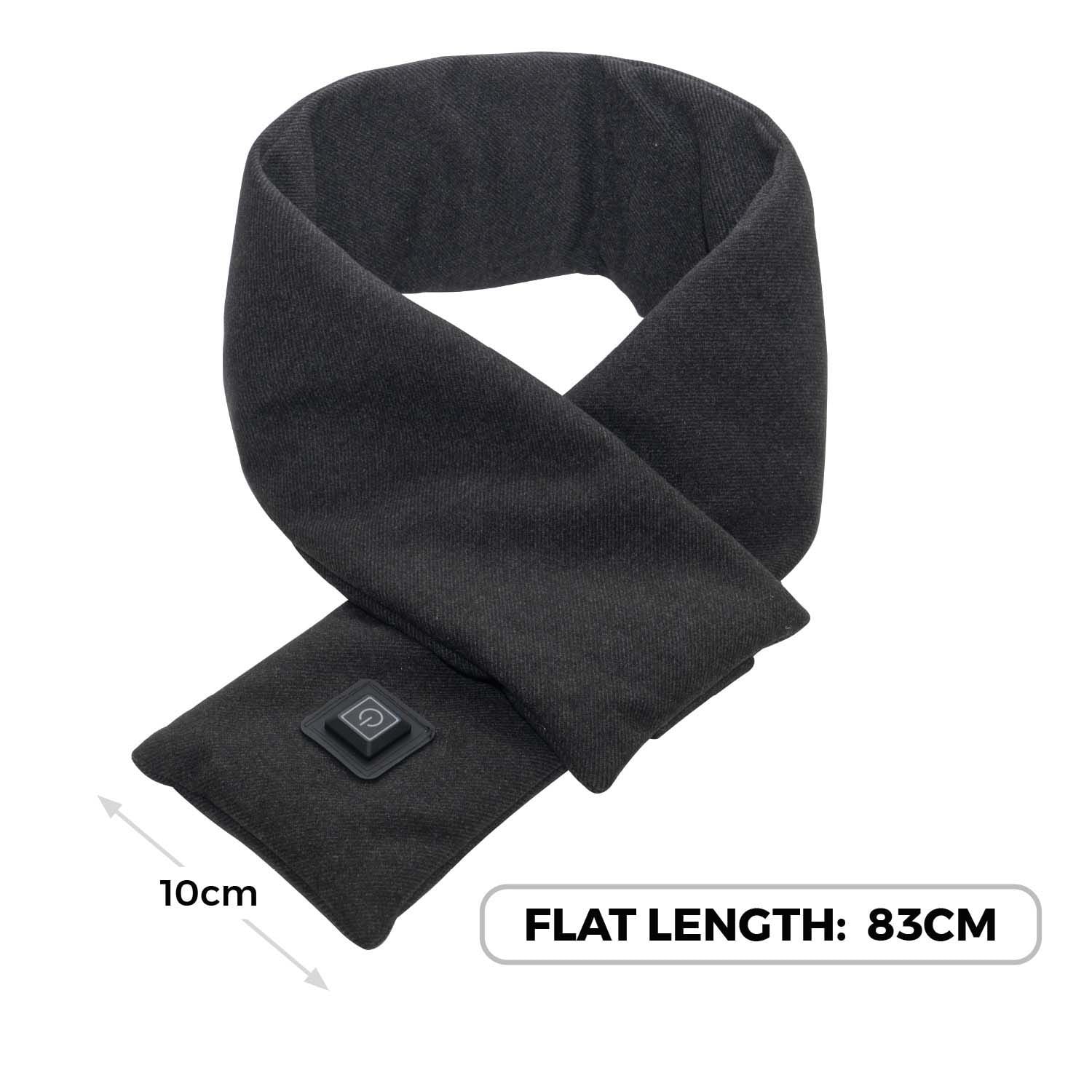Heated Neck Scarf Grey