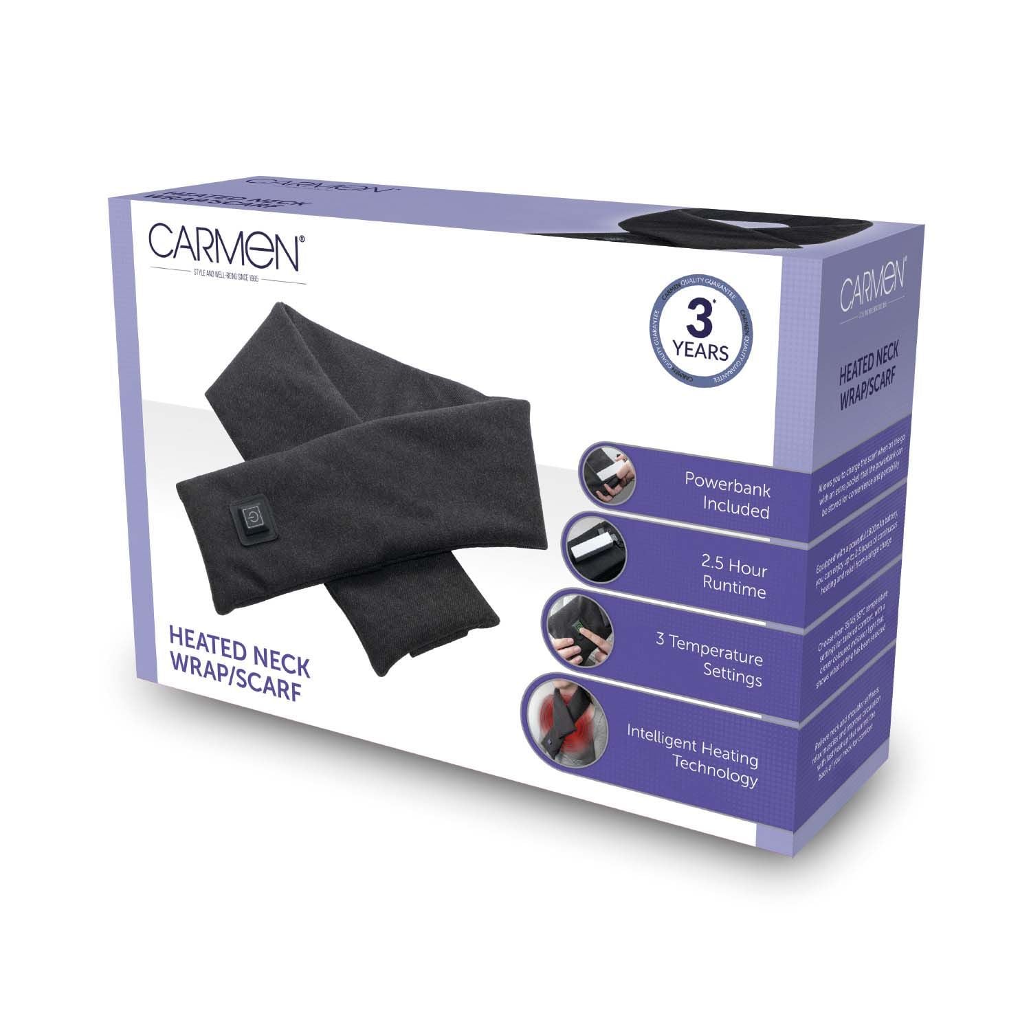 Heated Neck Scarf Grey