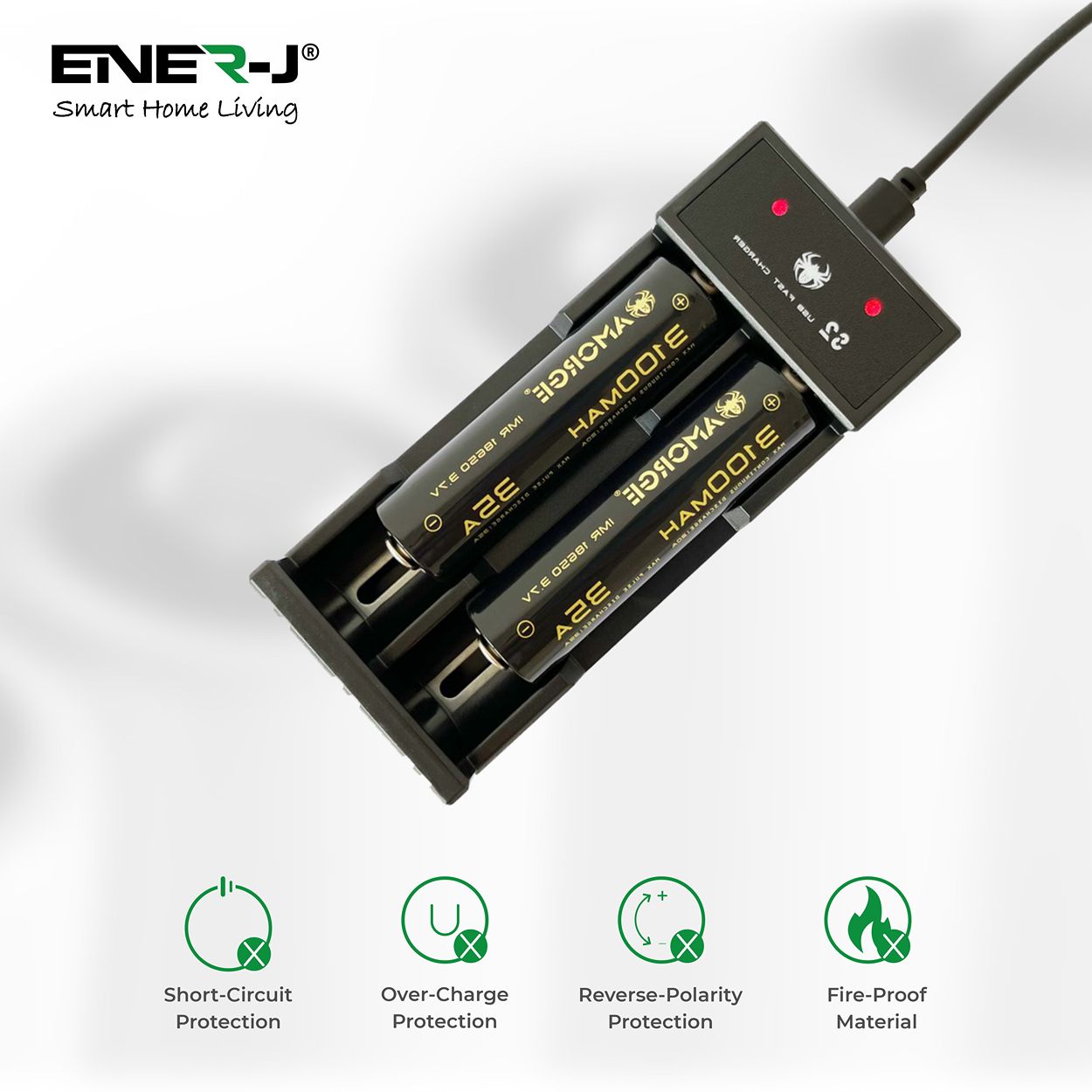 Britwall Usb Fast Charger For Rechargeable Batteries