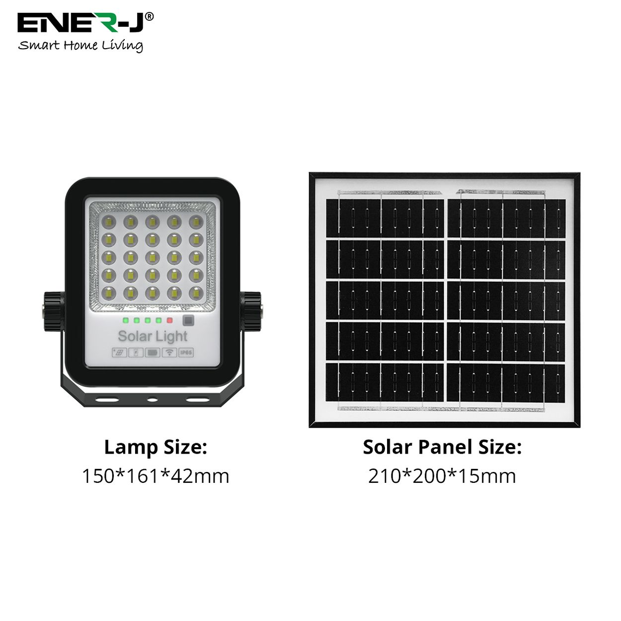 Britwall 50W Led Floodlights With Solar Panels, 6W Solar Panel, 5Ah Battery, 600 Lumens