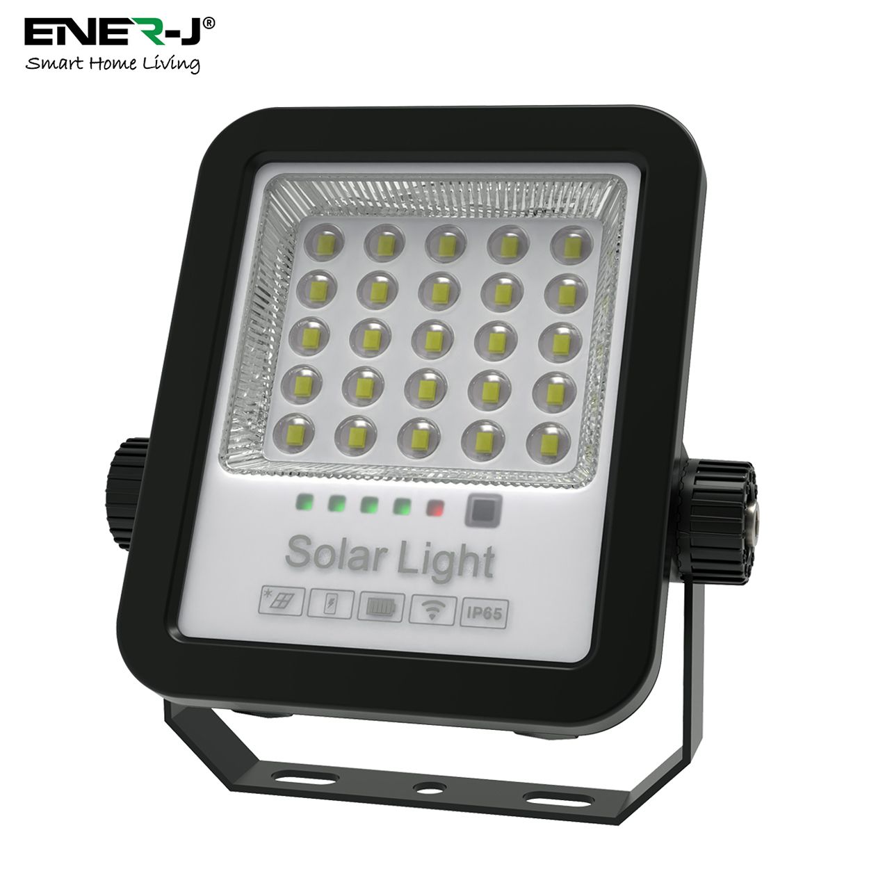 Britwall 50W Led Floodlights With Solar Panels, 6W Solar Panel, 5Ah Battery, 600 Lumens