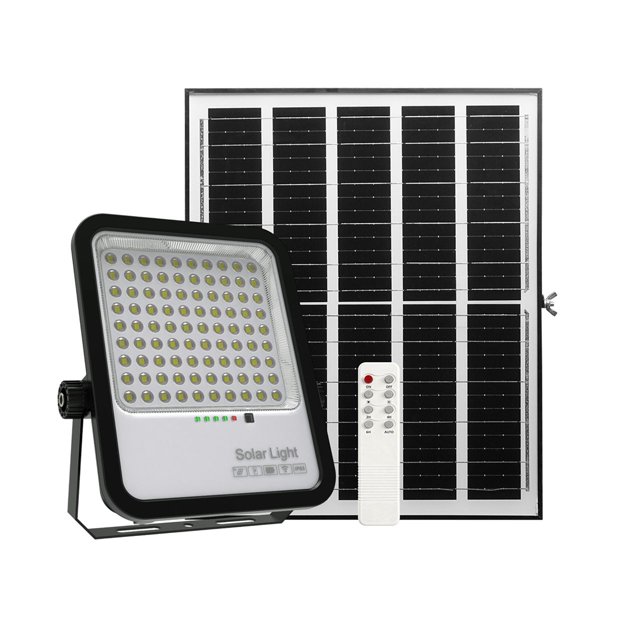 Britwall 200W Led Floodlights With Solar Panels, 20W Solar Panel, 20Ah Battery, 2200 Lumens