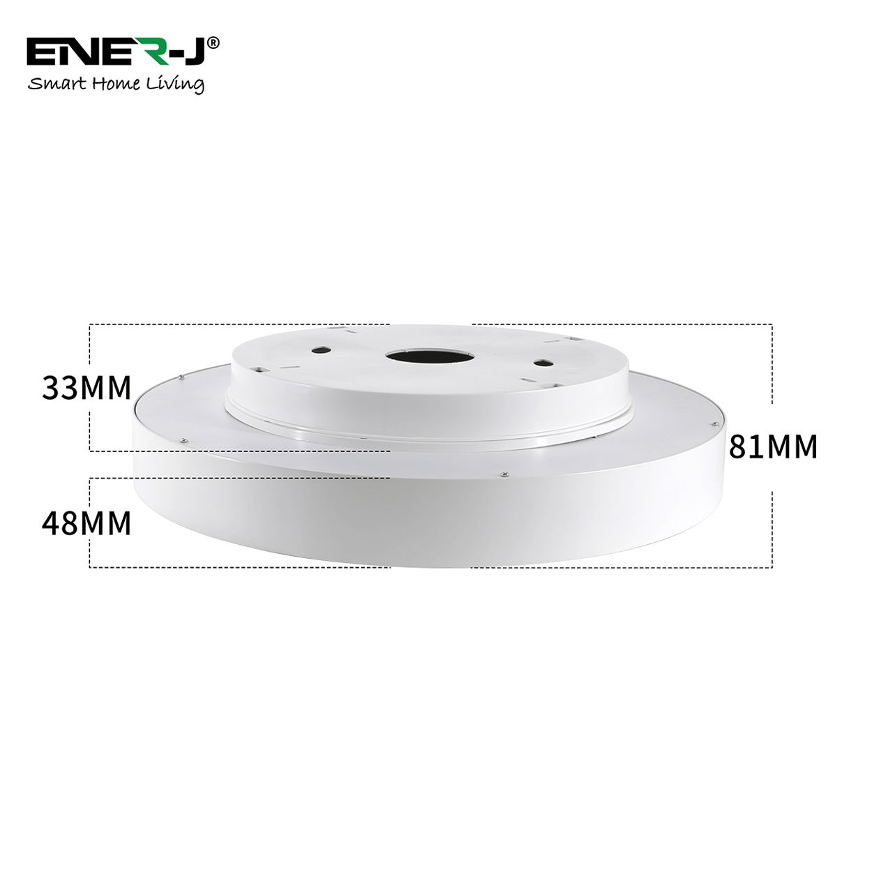 Ener-J 45W Sky Smart Rgbic Animated Ceiling Light 390Mm White 240V