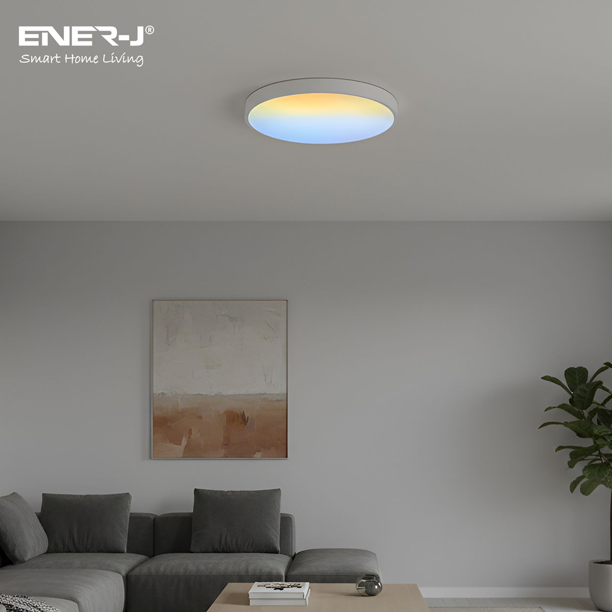 Britwall 45W Sky Smart Rgbic Animated Ceiling Light 390Mm White 240V