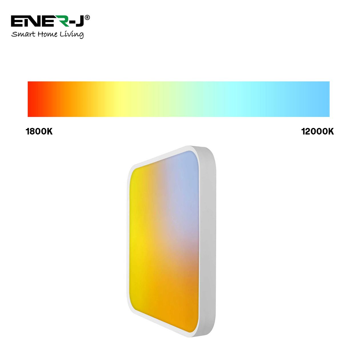 Britwall 80W Rgbic Square Smart Sky Ceiling Light 500Mm White 240V