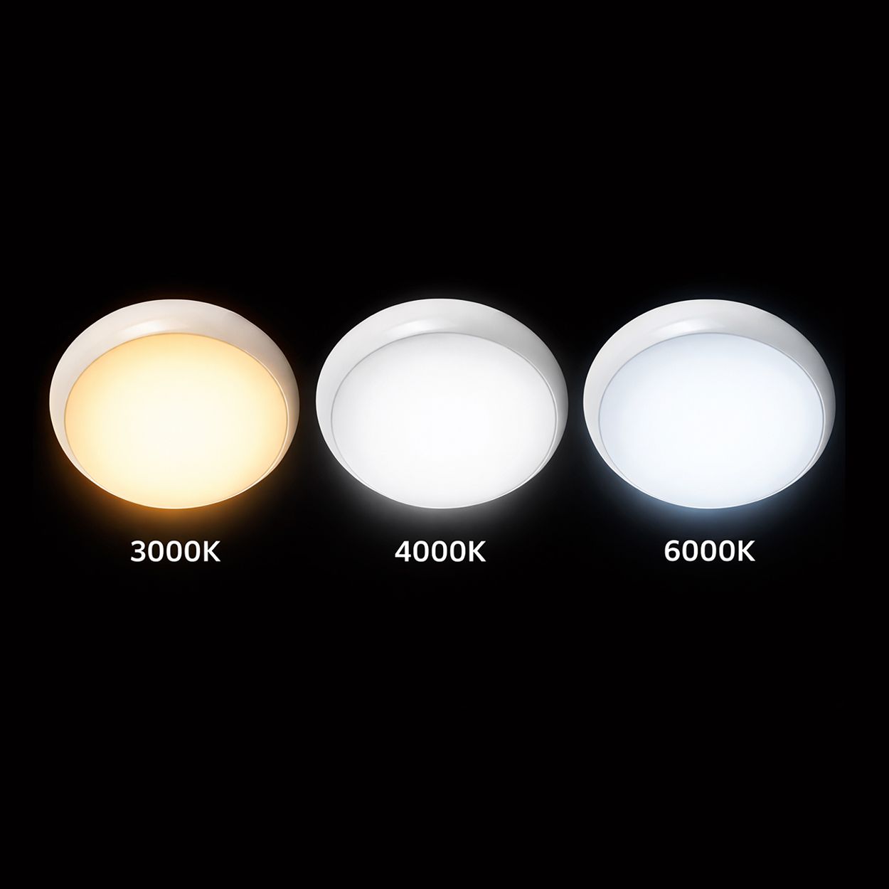 Ener - J Led Bulkhead 9 In 1 Power And Cct Switchable With Microwave Sensor White 320Mm 22W Ip65 Ik10
