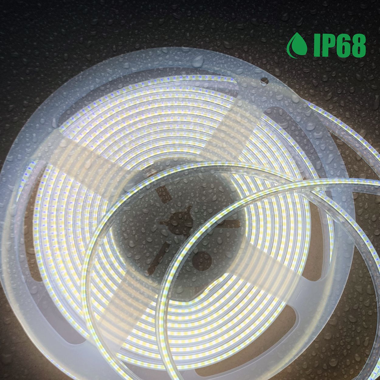 Ener-J 24V Cob Led Strip Lights 30 Meters Reel With 480 Leds/M, 12W/M, 1200Lm/M, Cri 90-92, 6500K, Ip68