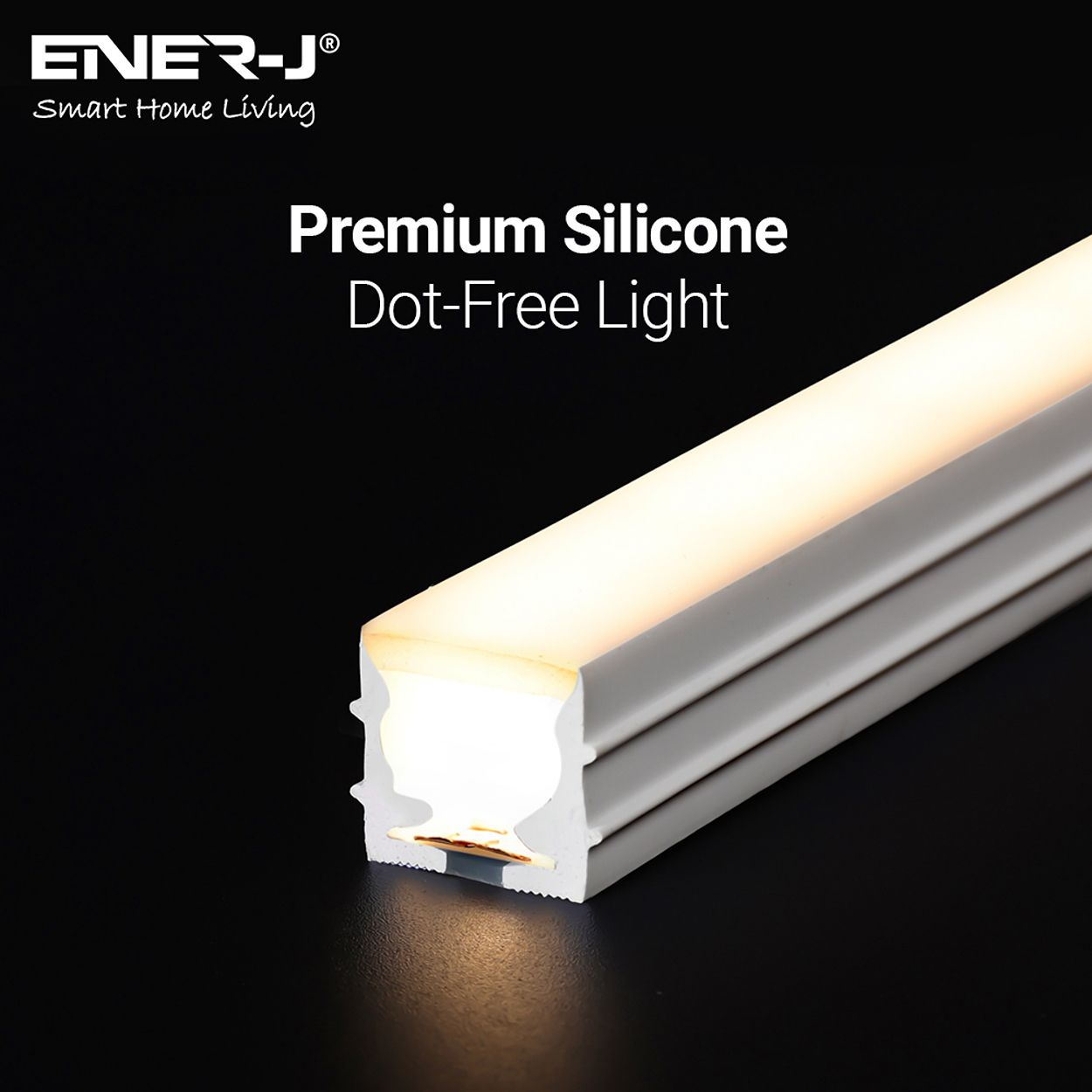 Ener-J 30M 24V Silicon Neon Flex Led Strip 10X10Mm Warm White 210W