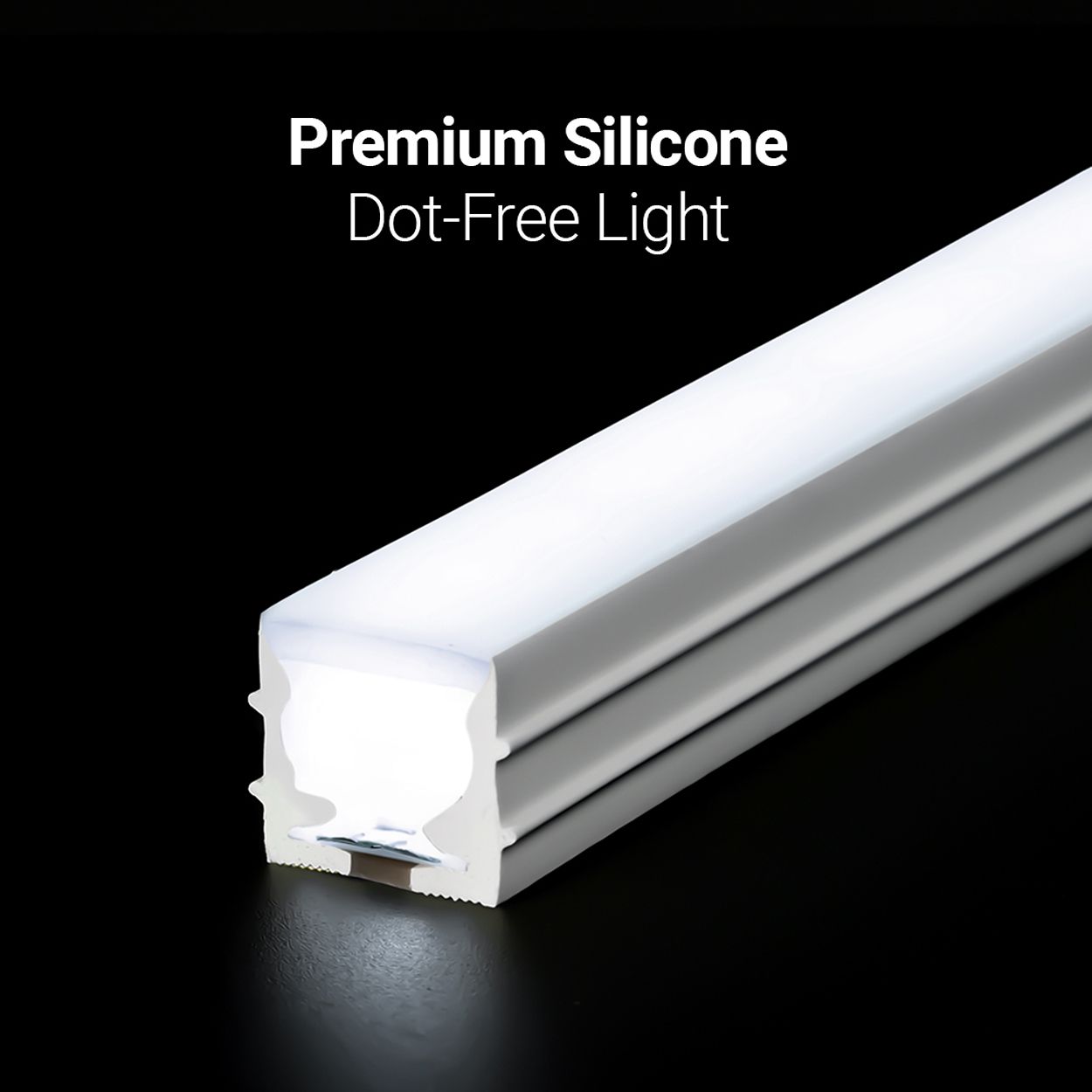 Ener-J 30M 24V Flexible Silicone Neon Led Strip Ip65 10X10Mm 120 Led Per Metre 7W White