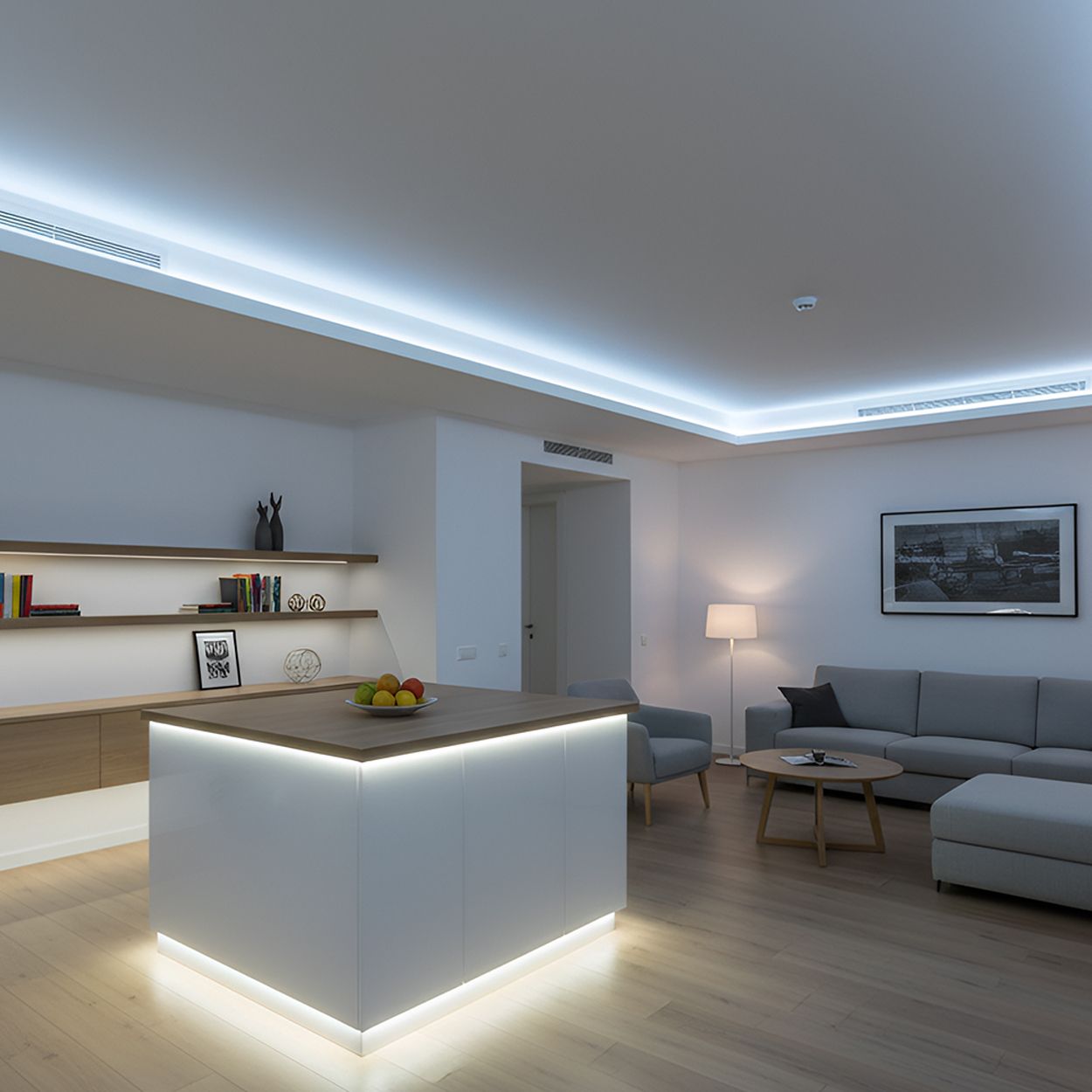 Ener-J 30M 24V Flexible Silicone Neon Led Strip Ip65 10X10Mm 120 Led Per Metre 7W White