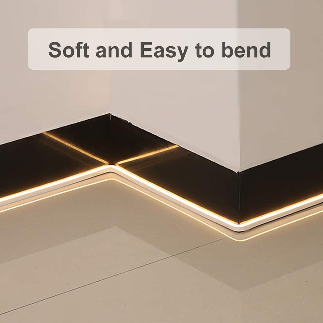 Ener-J Led Neon Light Strip Kit 3M Daylight 3000K With Uk Plug Power Supply 12V Waterproof