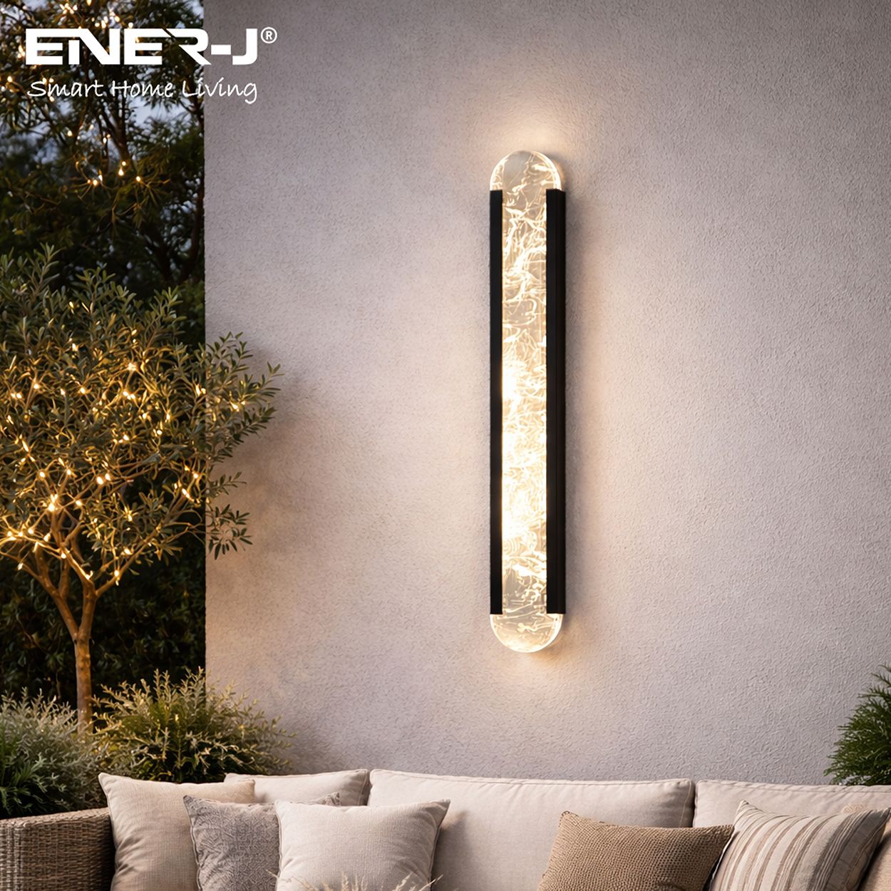 Ener-J Designer Acyralic Wall Lights With Remote, Size L600Xw90, 16W With Cct & Dimming