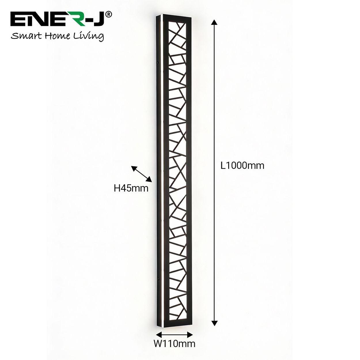 Ener-J Geometric Led Acrylic Wall Light 1000Mm 48W Cct Dimmable