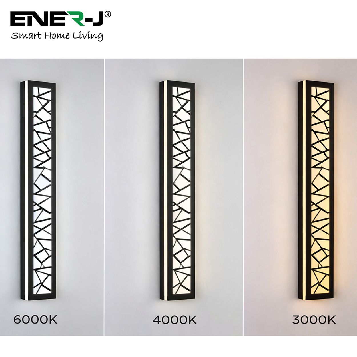 Ener-J Geometric Led Acrylic Wall Light 1000Mm 48W Cct Dimmable