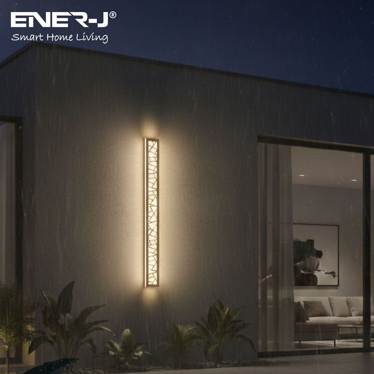 Ener-J Geometric Led Acrylic Wall Light 1000Mm 48W Cct Dimmable