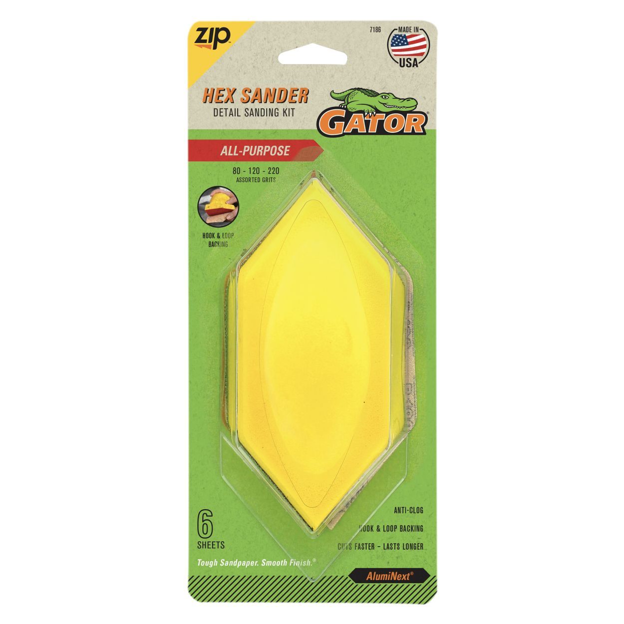 Gator Zip Hex Sander Kit - Assorted Sheets