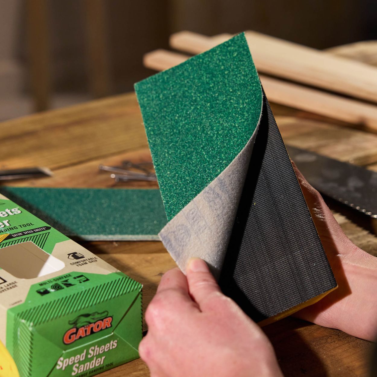 Gator Zip Sheets AlumiNext Hook & Loop 5pack 400Grit