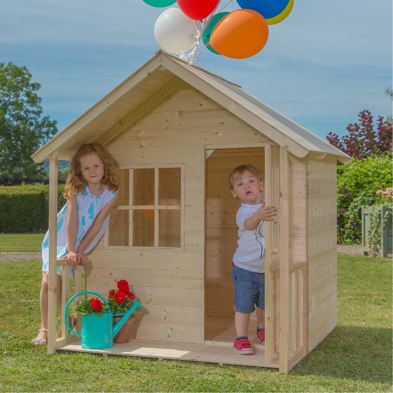 TP Forest Cabin Wooden Playhouse