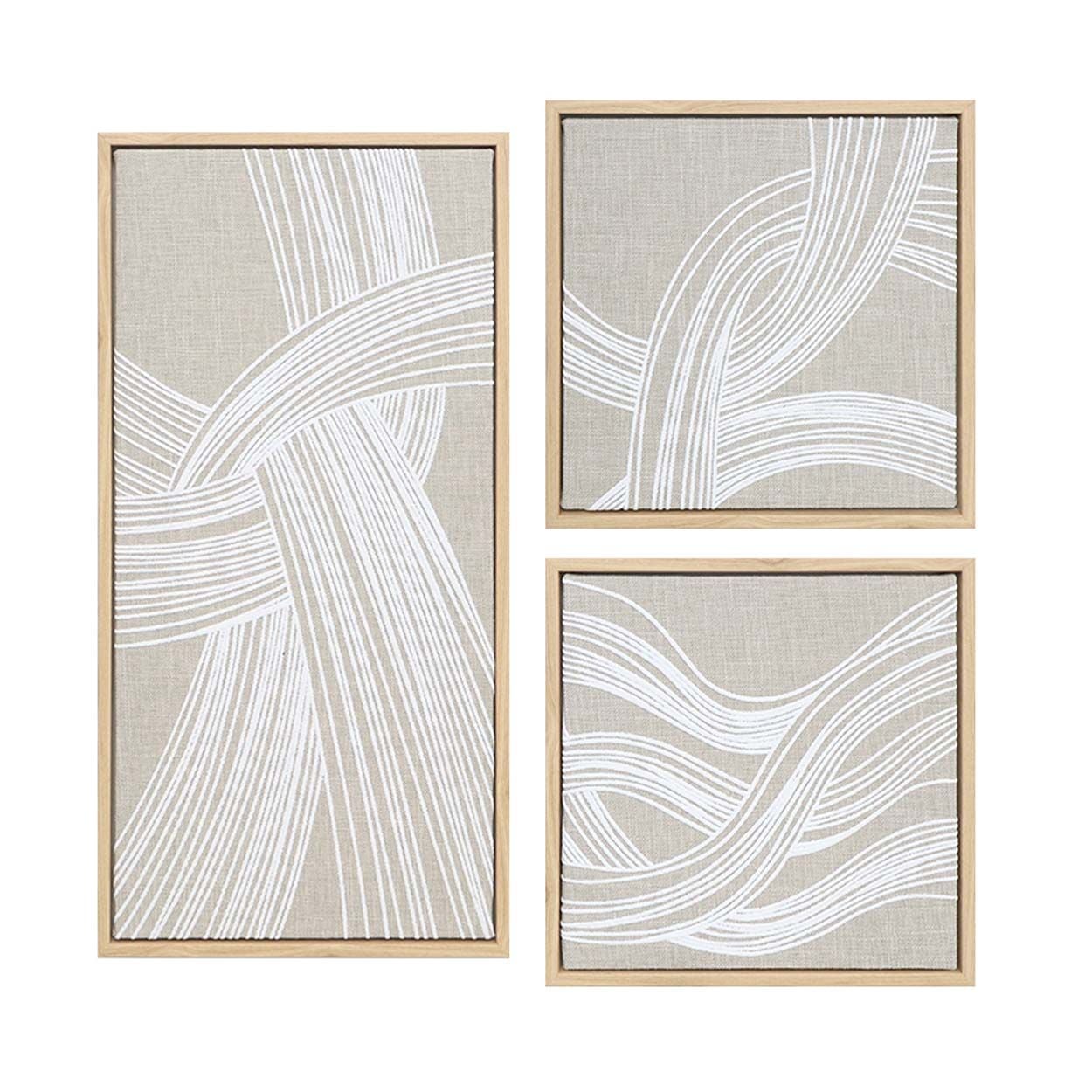 Geometric Lines Wall Art 3 Set
