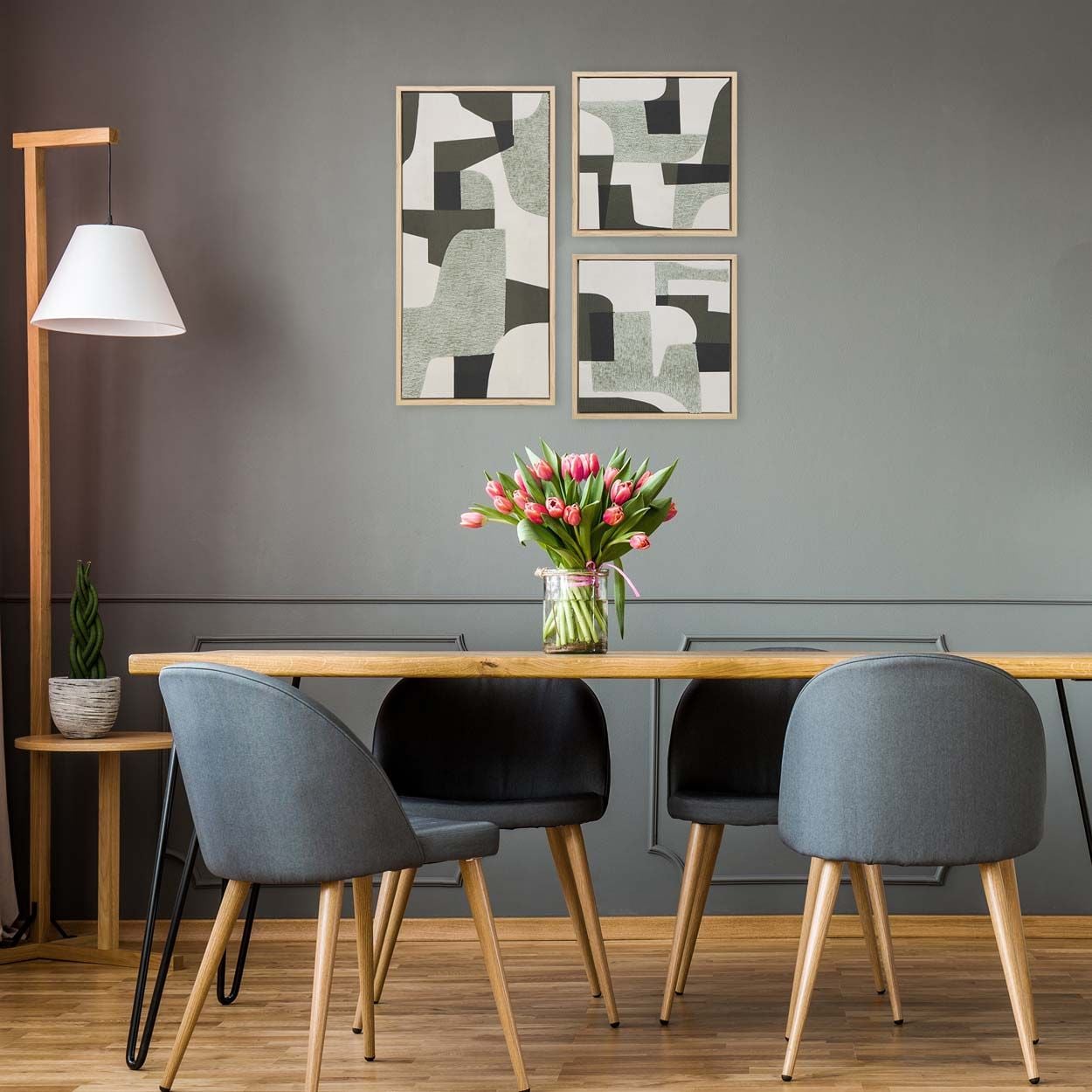 Irregular Abstract Mosaic Wall Art 3 Set 