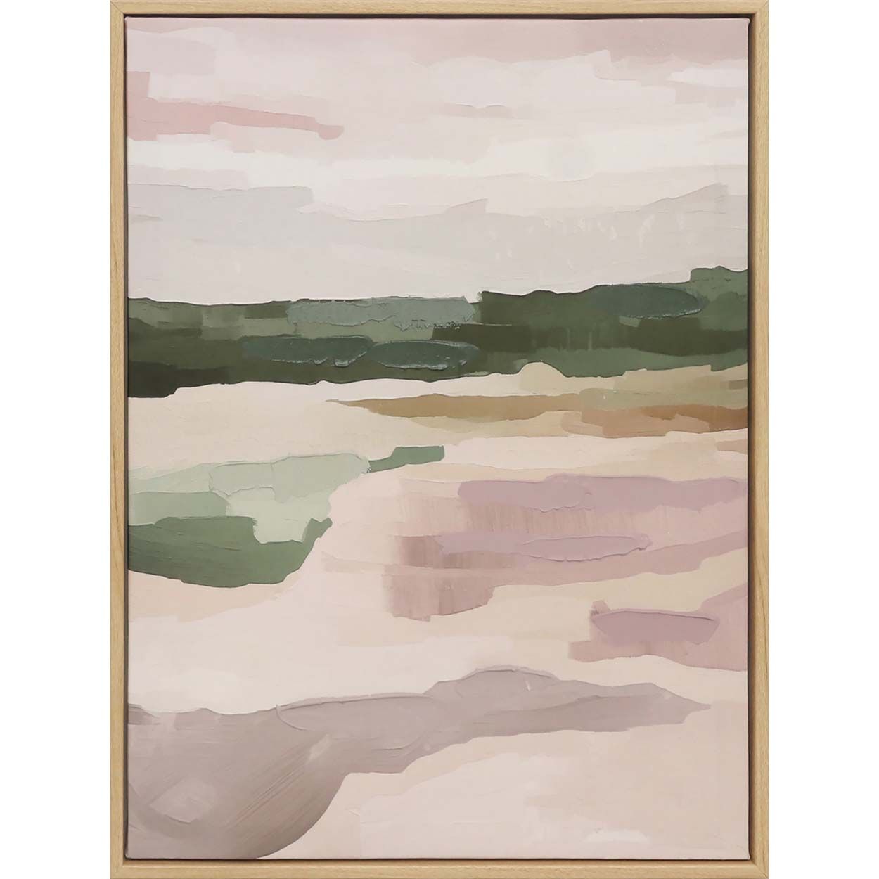 Blush Pink Abstract Landscape Wall Art 3 Set 30x40cm