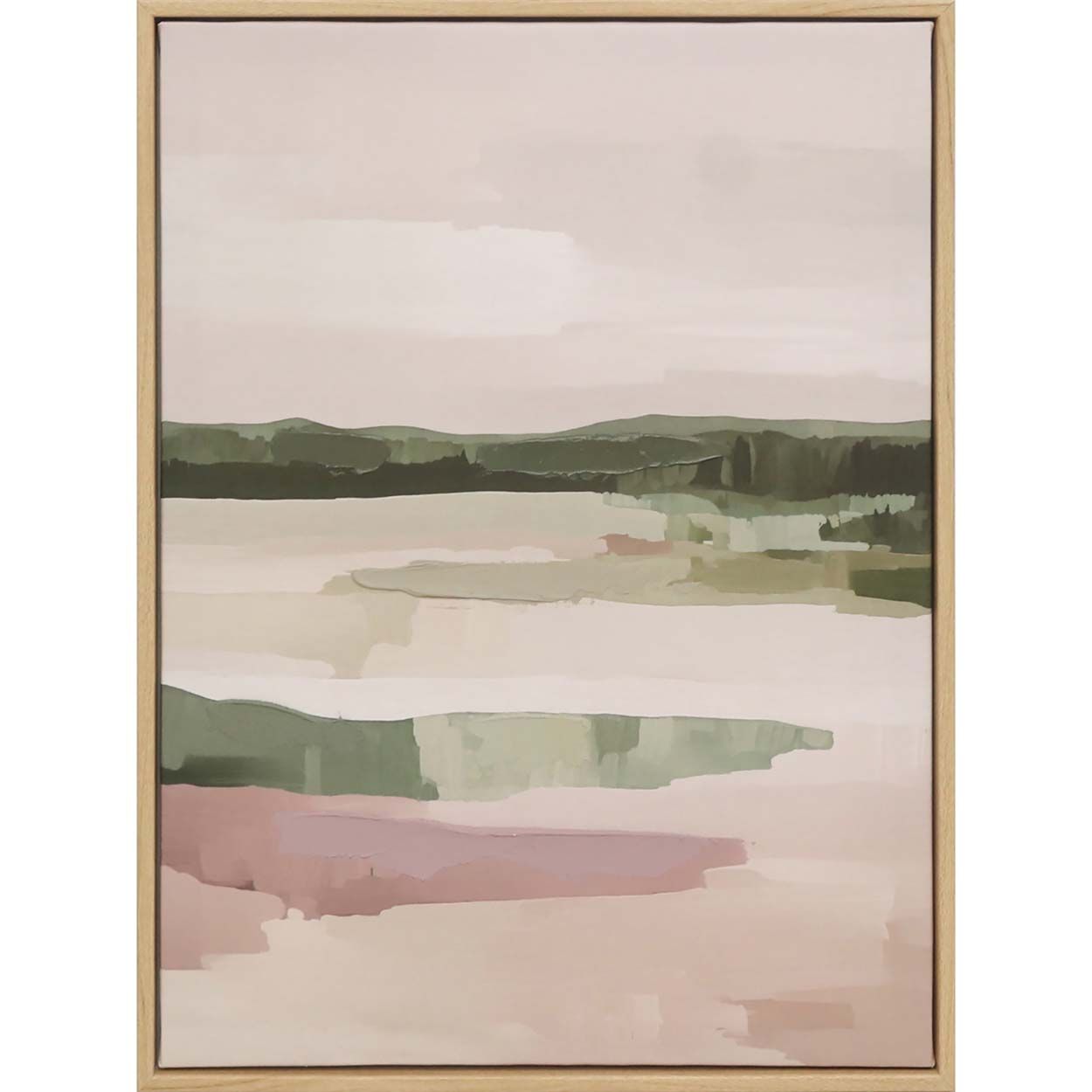 Blush Pink Abstract Landscape Wall Art 3 Set 30x40cm