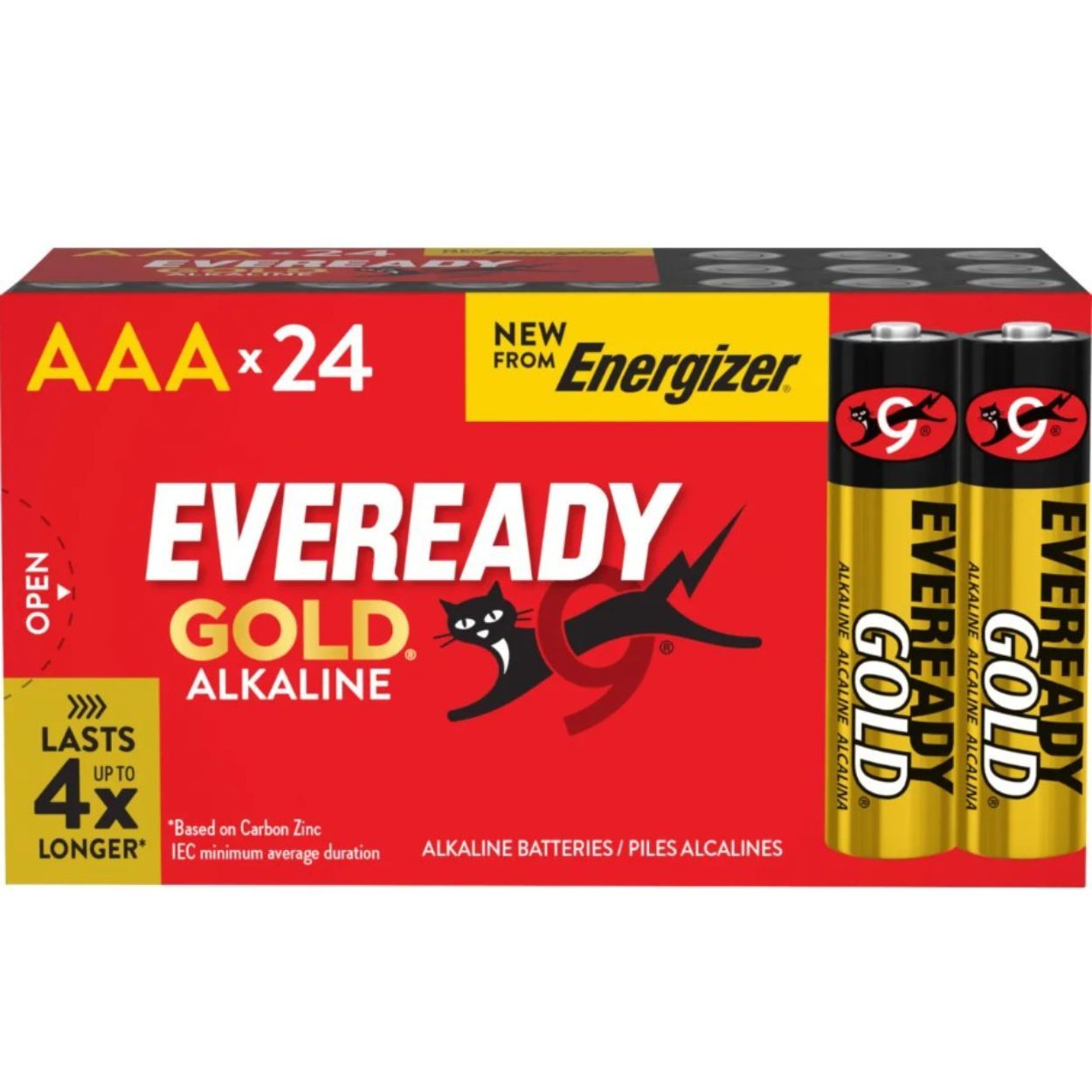 Eveready Gold AAA Batteries, Pack of 24