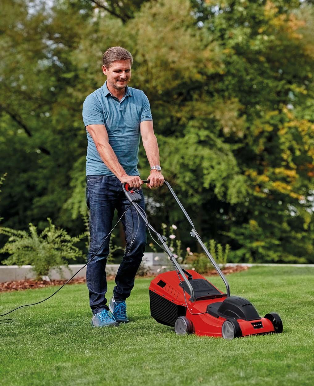 Einhell 1000W Electric Lawn Mower, 32cmCutting Wdt