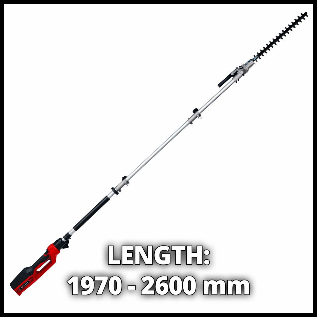 Einhell 900W Electric HighReach Hedge Trimmer,42cm Cut Lnt