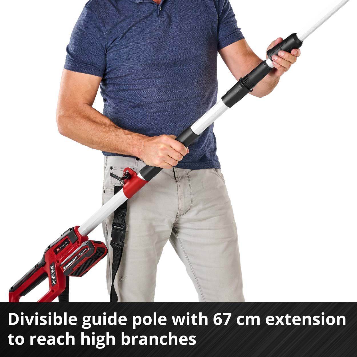 Einhell PXC 18V Cordless Pole Pruner, 20cm Cutting Length