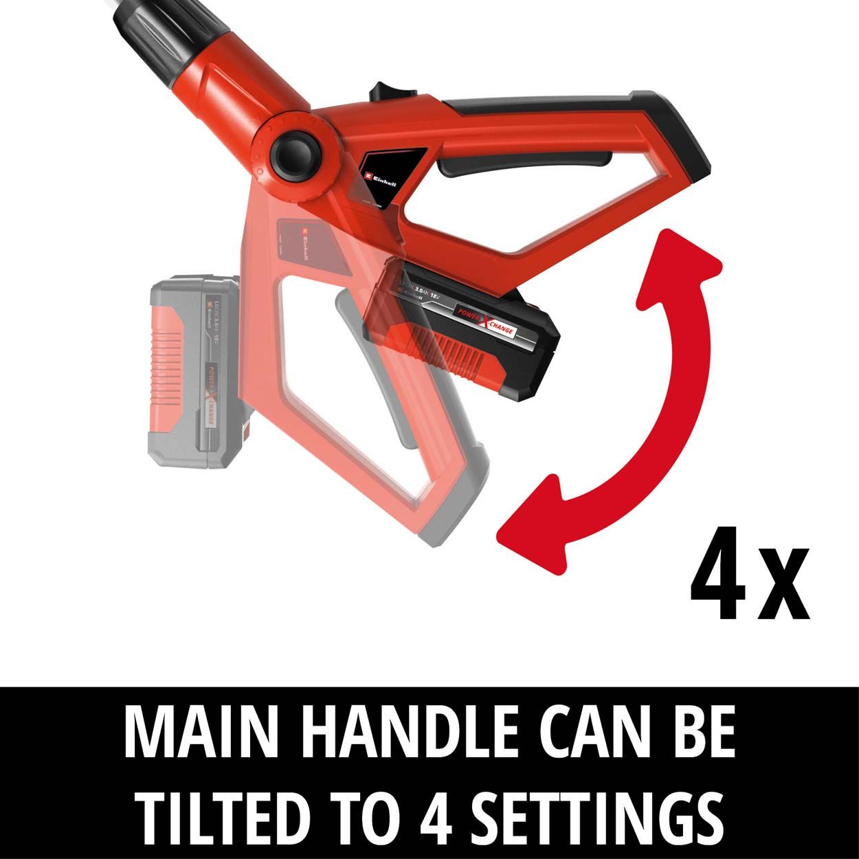 Einhell PXC 18V Cordless Pole Pruner, 17cm Cutting Length