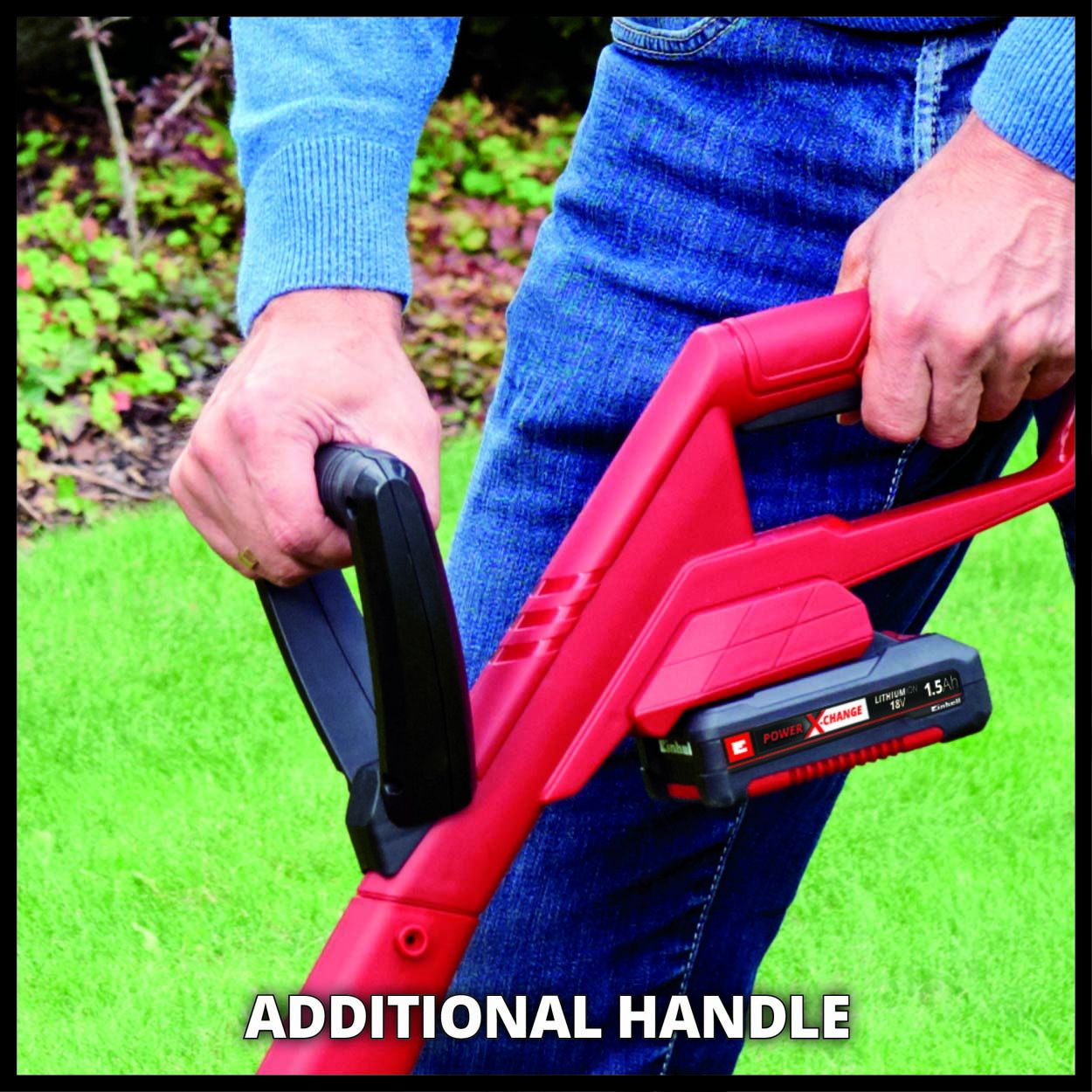 PXC18V Cordless Grass Trimmer,24cm Cut Wdt 1x1.5Ah