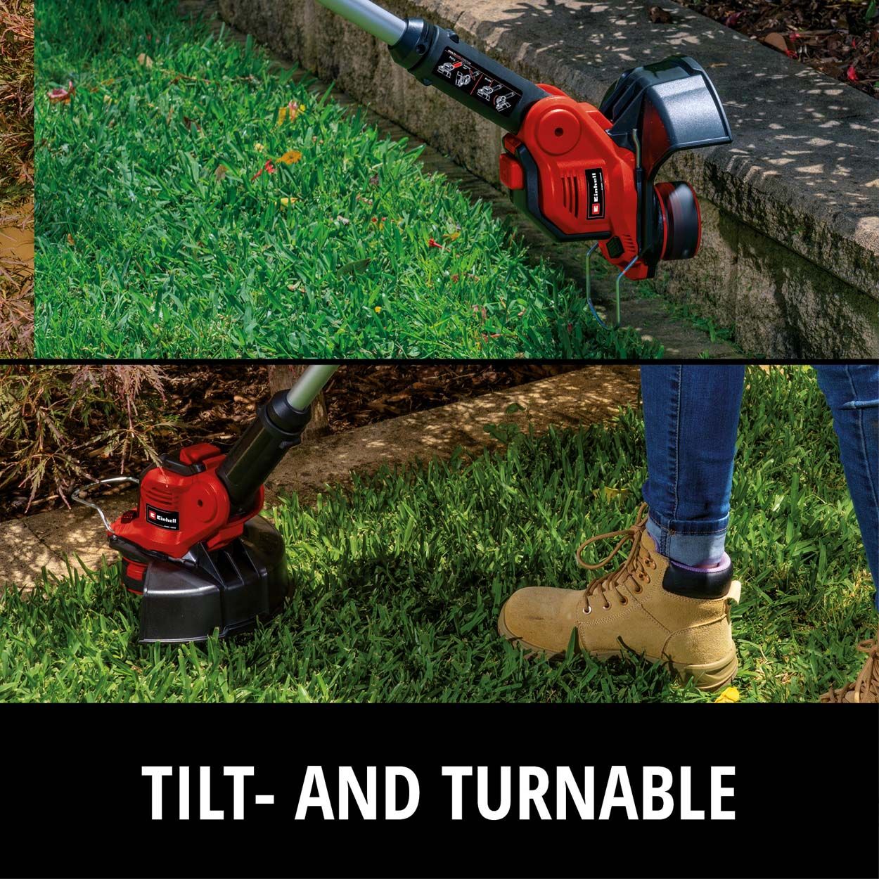 Einhell 18V Cordless Grass Trimmer & Mower Kit 28cm Cut Wdt